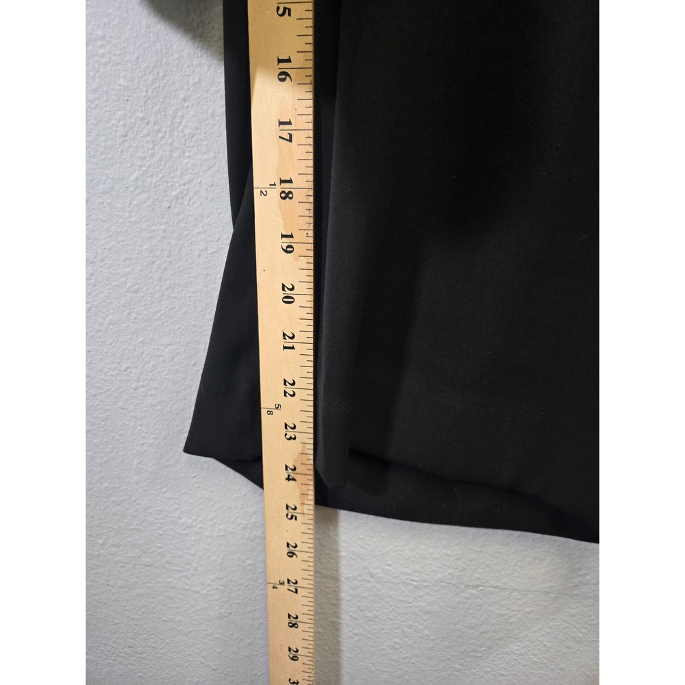 Banana Republic Black Wide Leg Cropped Professional Trouser Pants Size 8 - Picture 4 of 7